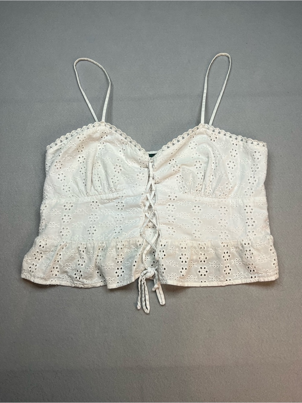 Wild Fable eyelet crop top size Large